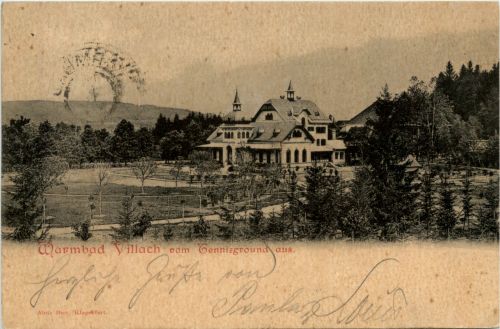 Villach, Warmbad vom Tennisground aus