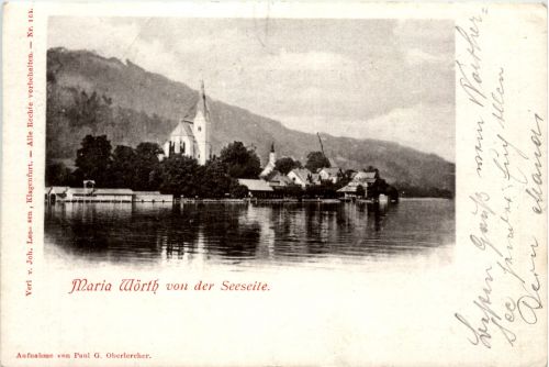 Maria Wörth, am Wörthersee, von der Seeseite