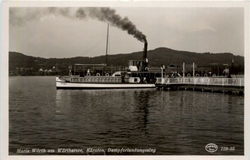 Maria Wörth, am Wörthersee, Dampferlandungssteg