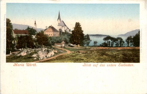 Maria Wörth, am Wörthersee, Blick auf das untere seebecken