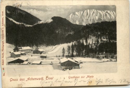 Achensee, Gruss aus Achenwald, Gasthaus zur Marie