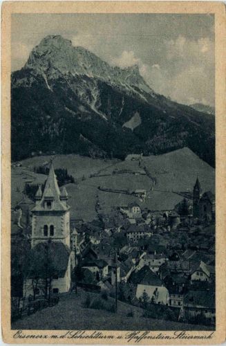 Eisenerz, m.d.Schichtturm u. Pfaffenstein