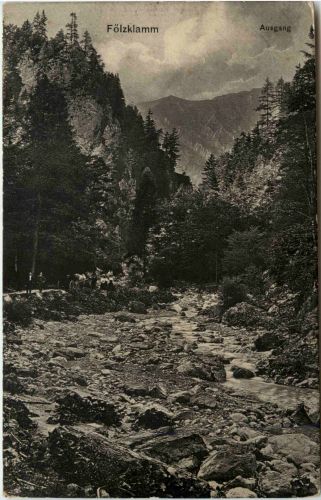 Fölzklamm, Ausgang