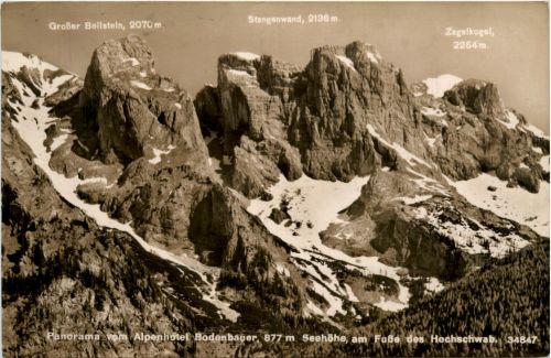 Panorama vom Alpenhotel Bodenbauer am Fusse des Hochschwab