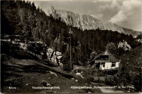 Alpengasthaus Schwabenbartl in der Fölz, Hochschwabgebiet
