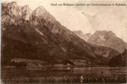Gruss aus Widauers Gasthof am Hintersteinersee