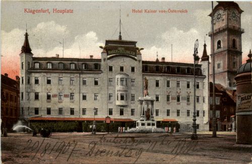 Klagenfurt, Heuplatz, Hotel Kaiser von Österreich