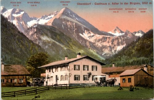 Oberstdorf, Gasthaus z. Adler in der Birgsau