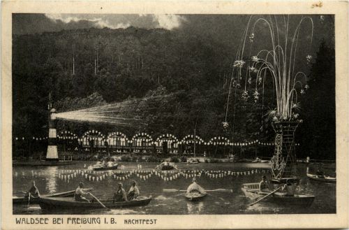 Freiburg i.Br., Waldsee, nachtfest