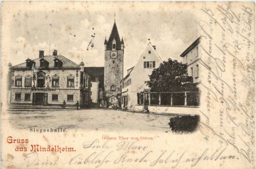 Mindelheim/Bayern/Schwaben/Unterallgäu - Siegeshalle - Oberes Tor von Osten
