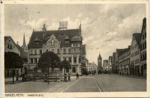 Mindelheim/Bayern/Schwaben/Unterallgäu - Marktplatz