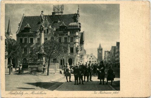 Mindelheim/Bayern/Schwaben/Unterallgäu - Marktplatz
