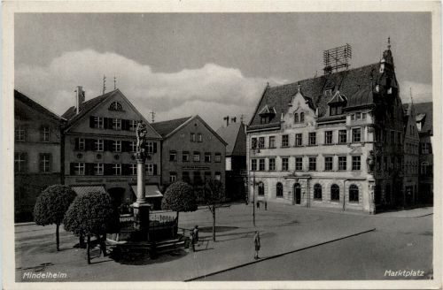 Mindelheim/Bayern/Schwaben/Unterallgäu - Marktplatz