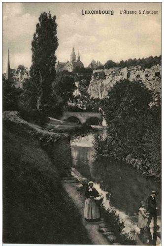 Luxemburg - L Alzette a Clausen