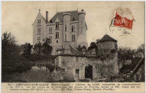 Preuilly sur Claise - Chateau du Lion