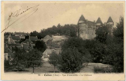 Culan - Vue d ensemble Le chateau