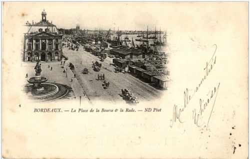 Bordeaux - La Place de la Bourse 1901