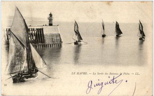 Le Havre - La sortie des Bateaux de Peche