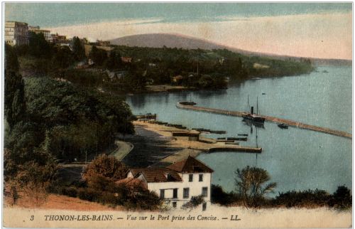 Thonon les Bains - vue sur le port