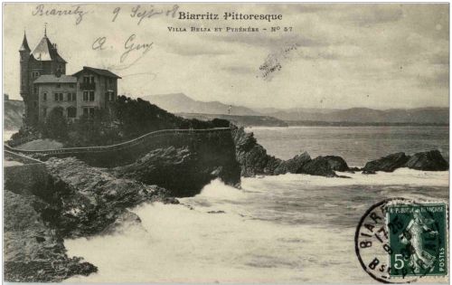 Biarritz - villa Belza et Pyrenees