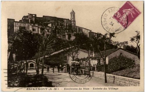 Aspremont - Environs de Nice Entree du Village