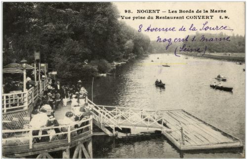 Nogent - vue prise du Restaurant Convert