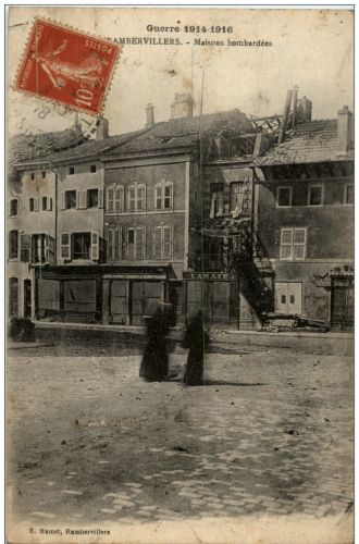 Rambervillers - Maison bombardees