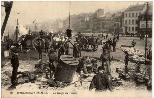 Boulogne sur Mer - La lavage du Poisson