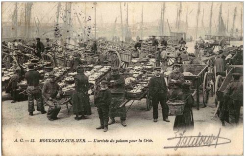 Boulogne sur Mer - L arrivee du poisson pour la Criee