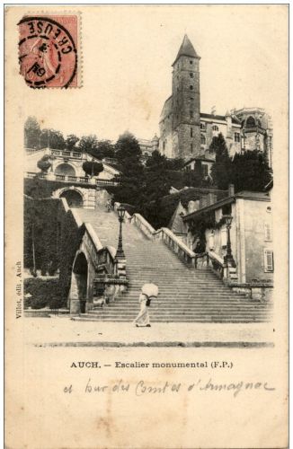 Auch - Escalier monumental