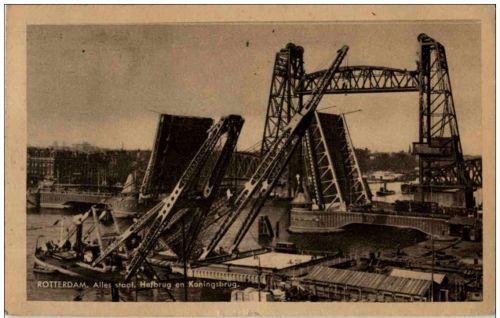 Rotterdam - Alles staal. Hefbrug