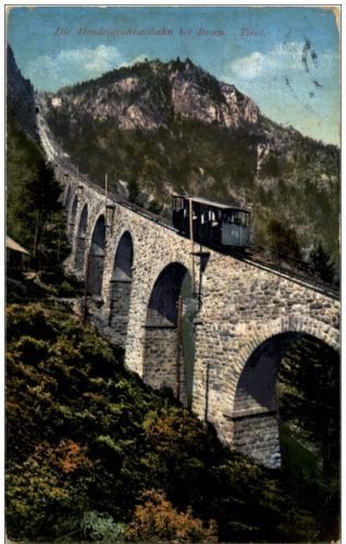 Die Mendeldrahtseilbahn bei Bozen