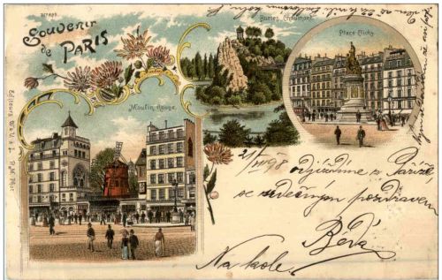 Souvenir de Paris - Litho