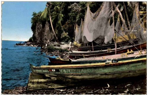 MArtinique - Gommiers et filets a Fonds Lahaye