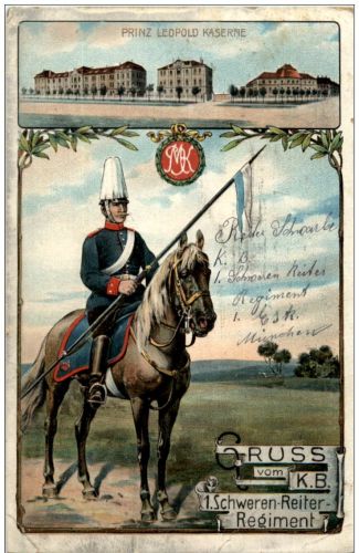 München - Gruss vom KB Reiter Regiment Prinz Leopold Kaserne