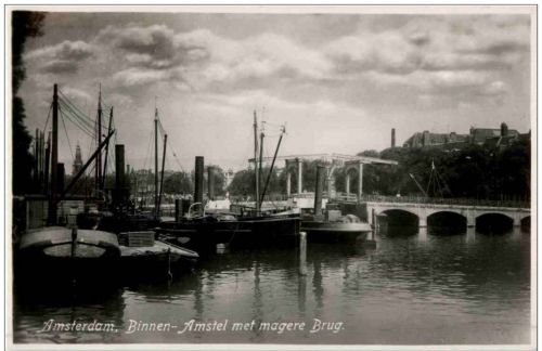 Amsterdam - Binnen Amstel met magere Brug