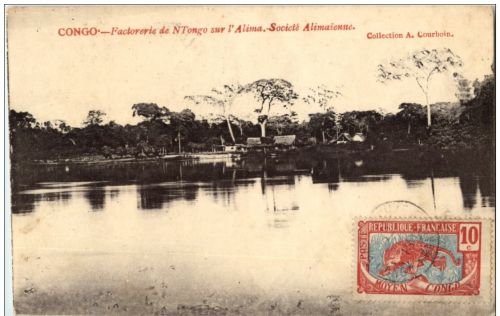 Congo - Factorerie de NTongo sur l Alima