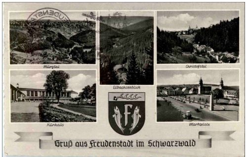 Gruss aus Freudenstadt im Schwarzwald