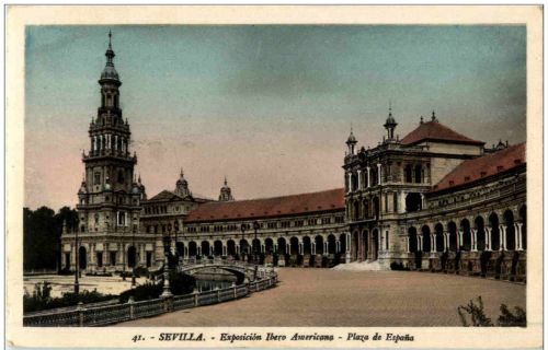 Sevilla - Exposition Ibero Americana - Plaza de Espana