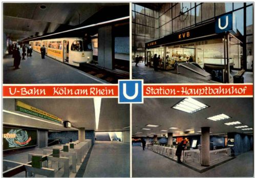 Köln - U Bahn Station Hauptbahnhof
