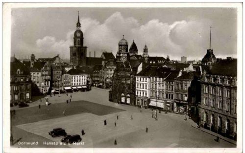 Dortmund - Hansaplatz und Markt