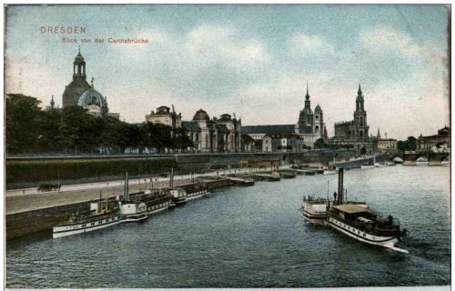 Dresden - Blick von der Carolabrücke