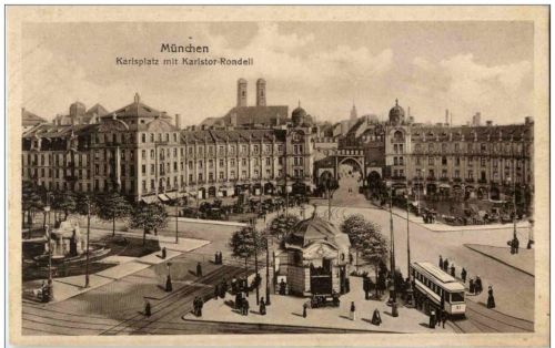 München - Karlsplatz mit Karlstor Rondell