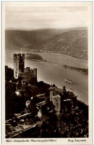 Burg Sooneck - Köln Düsseldorfer Rheindampfschiffahrt