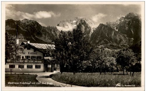 Gasthaus Kohlhiesl mit göll und Brett