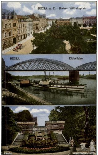 Riesa - Mehrlbildkarte