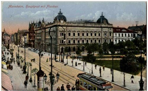 Mannheim - Hauptpost mit Planken