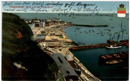 Helgoland - Blick auf das Unterland