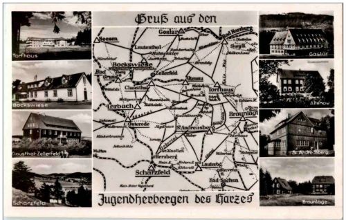 Gruss aus den Jugenherbergen des Harzes