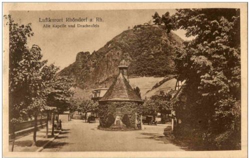 Rhöndorf am Rhein - Alte Kapelle und Drachenfels